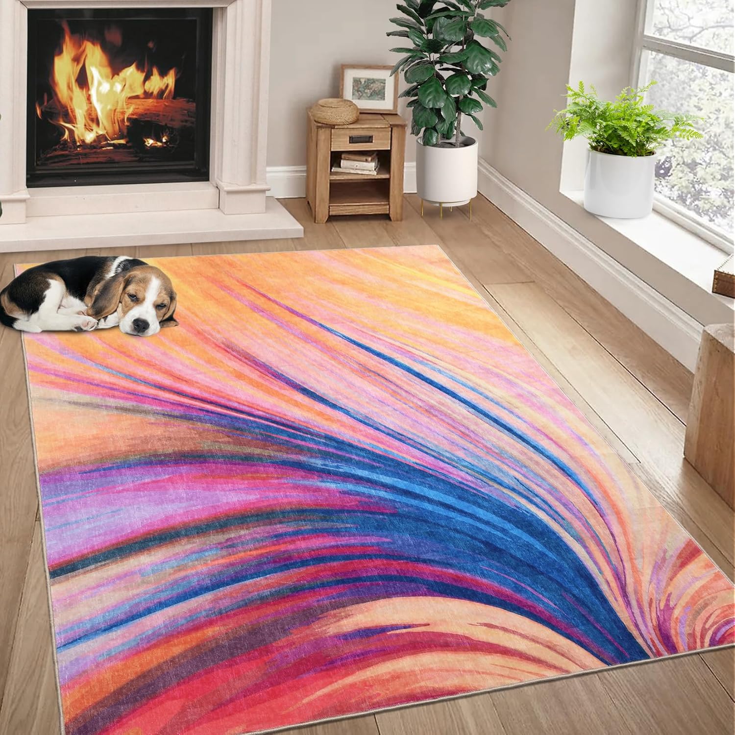 Artistic Fluid Style Carpet