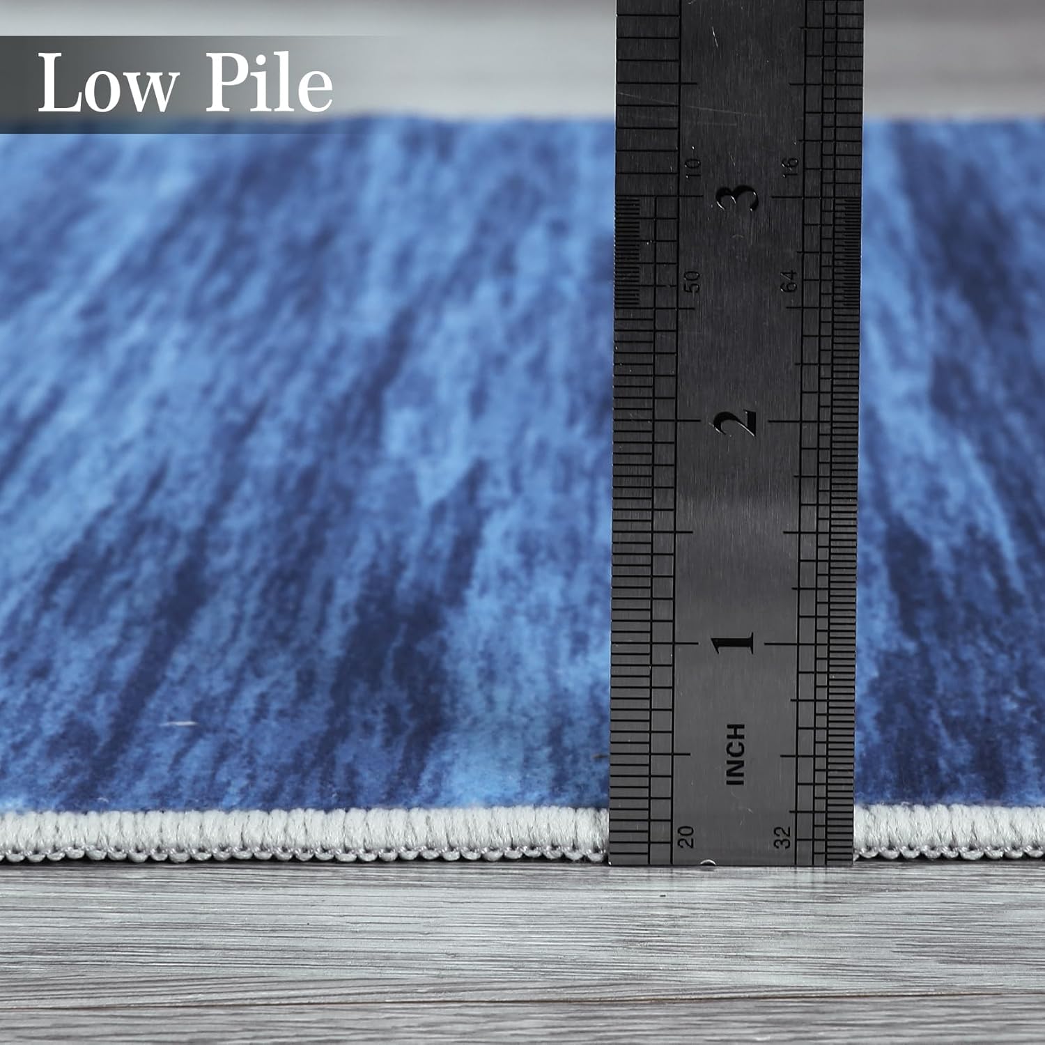 Blue light to dark gradient pattern carpet