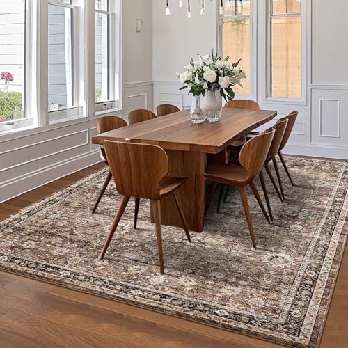 Retro style pattern brown carpet