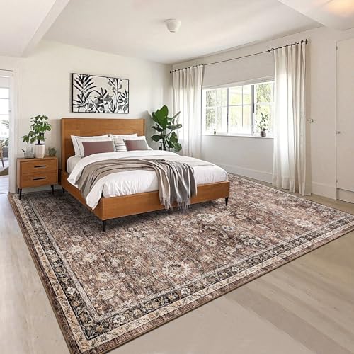 Retro style pattern brown carpet